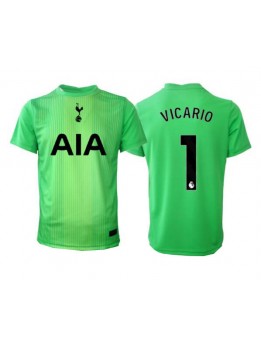 Billige Tottenham Hotspur Guglielmo Vicario #1 Keeper Hjemmedrakt 2025-26 Kortermet
